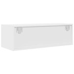 vidaXL Meuble TV blanc 80x31x25 5 cm bois d'ingénierie