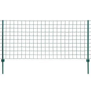 vidaXL Clôture Euro Acier 20x1 5 m Vert