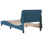 vidaXL Cadre de lit avec LED sans matelas bleu 90x190 cm velours
