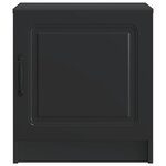 vidaXL Cabinet de chevet Noir 43 x 34 5 x 47 cm Bois d'ingénierie