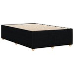 vidaXL Cadre de lit noir 120x190 cm tissu