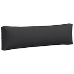 vidaXL Coussins de palette lot de 2 noir tissu