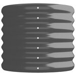 vidaXL Lit surélevé de jardin Acier galvanisé Anthracite