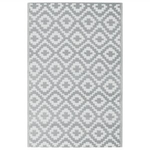 vidaXL Tapis d'extérieur ARAKIL Gris 190x290 cm PP