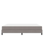 vidaXL Lit à ressorts avec matelas Taupe 180 x 200 cm tissu
