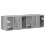 vidaXL Meuble TV mural Gris Sonoma 60 x 31 x 29.5 cm Bois d'ingénierie