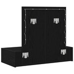 vidaXL Table de Toilette Noir 83 x 40 x 70 cm Bois d'ingénierie