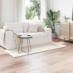 vidaXL Tapis de surface HUARTE Crème 200 x 80 cm Polyester