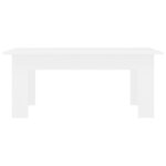 vidaXL Table basse Blanc 100x60x42 cm Bois d'ingénierie