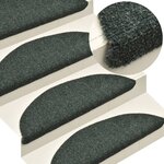 vidaXL Tapis autoadhésifs de marches 5 Pièces Vert 65x21x4 cm Aiguilleté