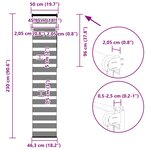 vidaXL Store zèbre beige marbré largeur du tissu 45 9 cm polyester