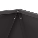 vidaXL Jardinière Noir 50 x 50 x 50 cm Acier