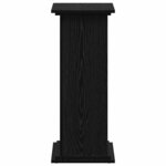 vidaXL Support de Plante Chêne noir 33 x 33 x 80 cm Bois d'ingénierie