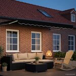 vidaXL Auvent rétractable électrique Noir 3 x 2 5 m