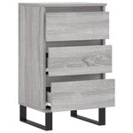 vidaXL Buffet sonoma gris 40x35x70 cm bois d'ingénierie