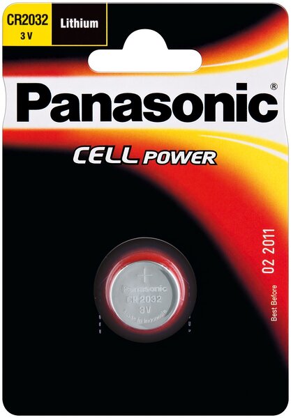 Pile Bouton Lithium CR2032 3V 220mAh PANASONIC