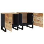 vidaXL Tables de chevet 2 Pièces 40x33x46 cm Bois de manguier solide