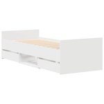 vidaXL Cadre de lit sans matelas blanc 90x190 cm