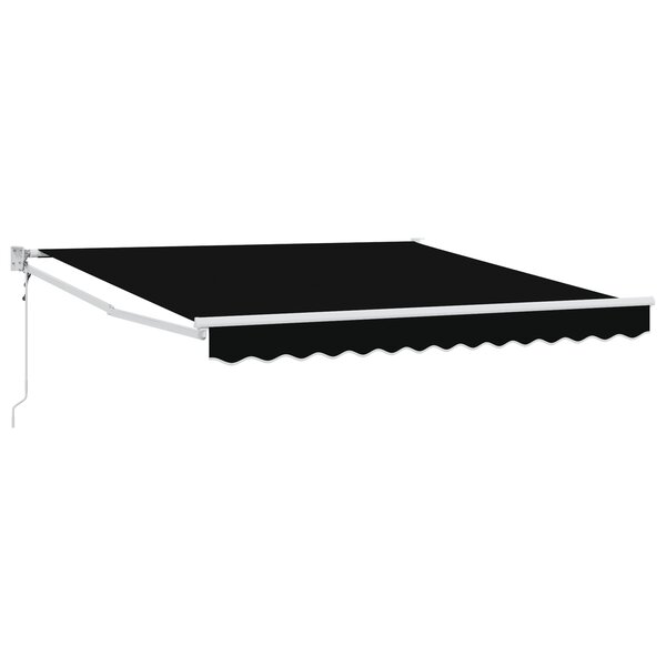 Store automatique rétractable vidaXL Noir 300x250 cm