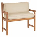 vidaXL Coussin de palette pour dossier beige 120x40x12 cm  tissu Oxford
