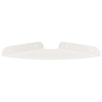 vidaXL Étagère Flottante d'Angle 4 pc Blanc 18 x 18 x 2 cm