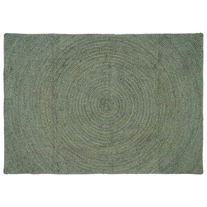 vidaXL Tapis de surface Vert olive 120 x 170 cm Jute