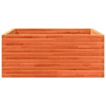 vidaXL Jardinière cire marron 110x110x46 cm bois de pin massif