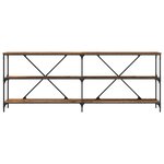 Table Console vidaXL Bois Ancien 200x30x75 cm Bois Aggloméré et Acier