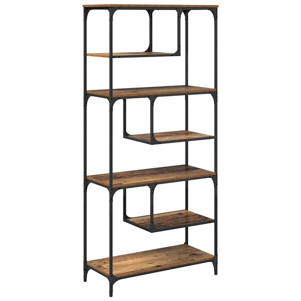 vidaXL Bibliothèque Bois ancien 81 x 36 x 176 cm Bois d'ingénierie