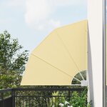 vidaXL Écran de confidentialité pour balcon Couleur sable 115 x 115 cm