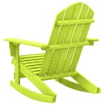 vidaXL Chaise à bascule de jardin Adirondack bois de sapin massif vert