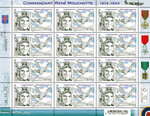 Timbre - Commandant René Mouchotte (1914-1943) - Lettre Internationale
