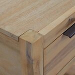 vidaXL Table de chevet avec tiroir 40x30x48 cm Bois d'acacia solide