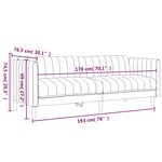 vidaXL Ensemble de canapés 2 Pièces marron foncé tissu