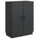 vidaXL Buffet Noir 66 x 34 5 x 87 cm Bois d'ingénierie