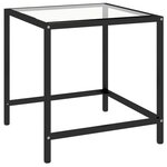 vidaXL Tables à thé 2 Pièces Verre trempé Transparent