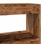 vidaXL Bibliothèque/Cloison de séparation vieux bois 40x30x72 cm