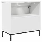 vidaXL Meuble de Lavabo de Salle de Bain Blanc 60 5 x 33 5 x 61 cm