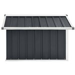 vidaXL Abri pour robot de jardin 92x97x63cm Acier galvanisé Anthracite