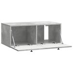 vidaXL Meuble TV mural Gris béton 78 5 x 41 x 30 cm Bois d'ingénierie