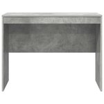 vidaXL Bureau Gris béton 100 x 50 x 76 cm Bois d'ingénierie