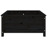 vidaXL Jardinière noir 82 5x82 5x39 cm bois massif de pin