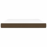 vidaXL Matelas de lit à ressorts ensachés fermeté moyenne Marron foncé 180x200x20 cm
