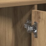 vidaXL cabinet lavabo salle de bain Chêne Artisan 91x35x60 cm Bois d'ingénierie
