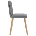 vidaXL Chaises à manger lot de 4 gris clair tissu