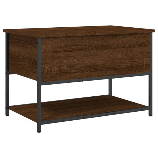 vidaXL Banc de rangement chêne marron 70x42 5x47 cm bois d'ingénierie