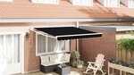 Auvent rétractable automatique vidaXL Noir 350x250 cm