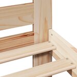 vidaXL Cadre de lit sans matelas 140x190 cm bois de pin massif