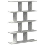vidaXL Étagère cube murale 12 compartiments gris béton bois ingénierie