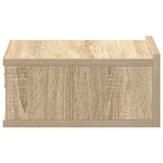 vidaXL Tables de chevet flottantes 2 Pièces Chêne sonoma Bois ingénierie